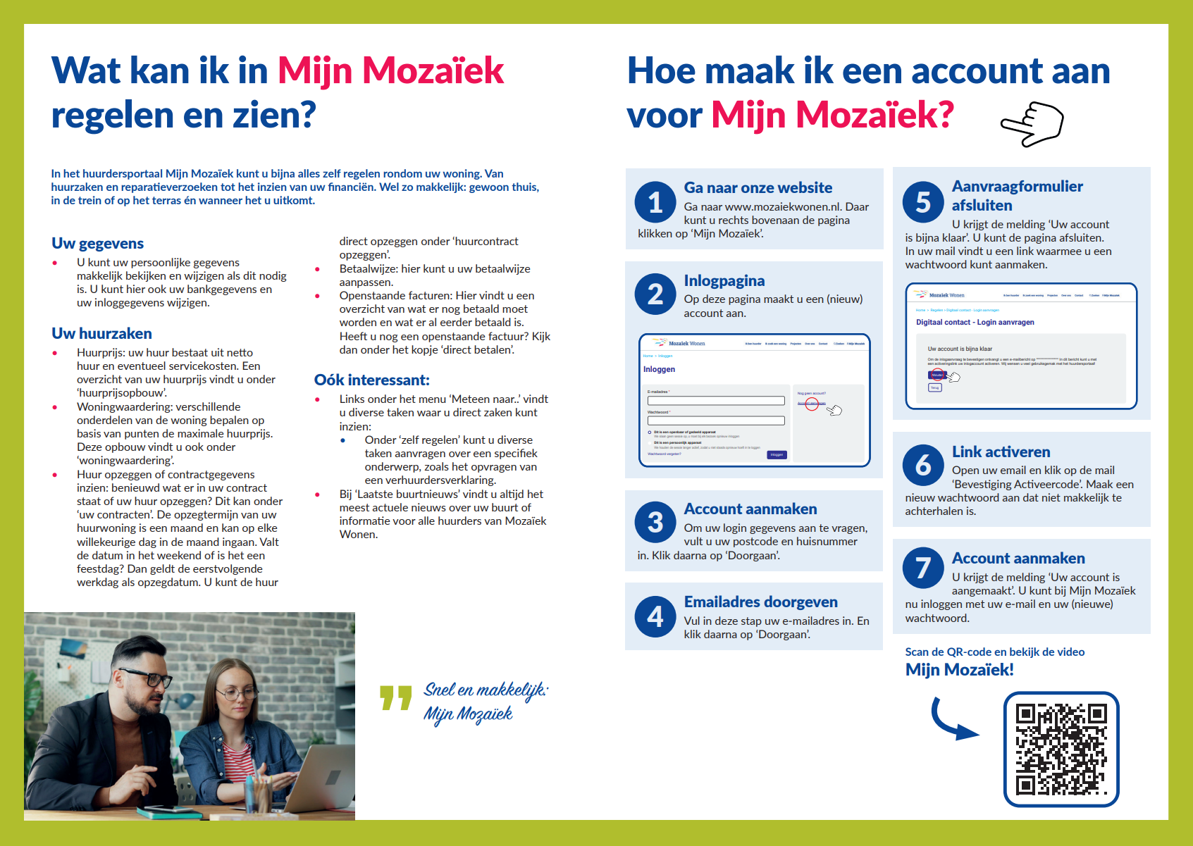 Folder nieuwe mijn mozaiek